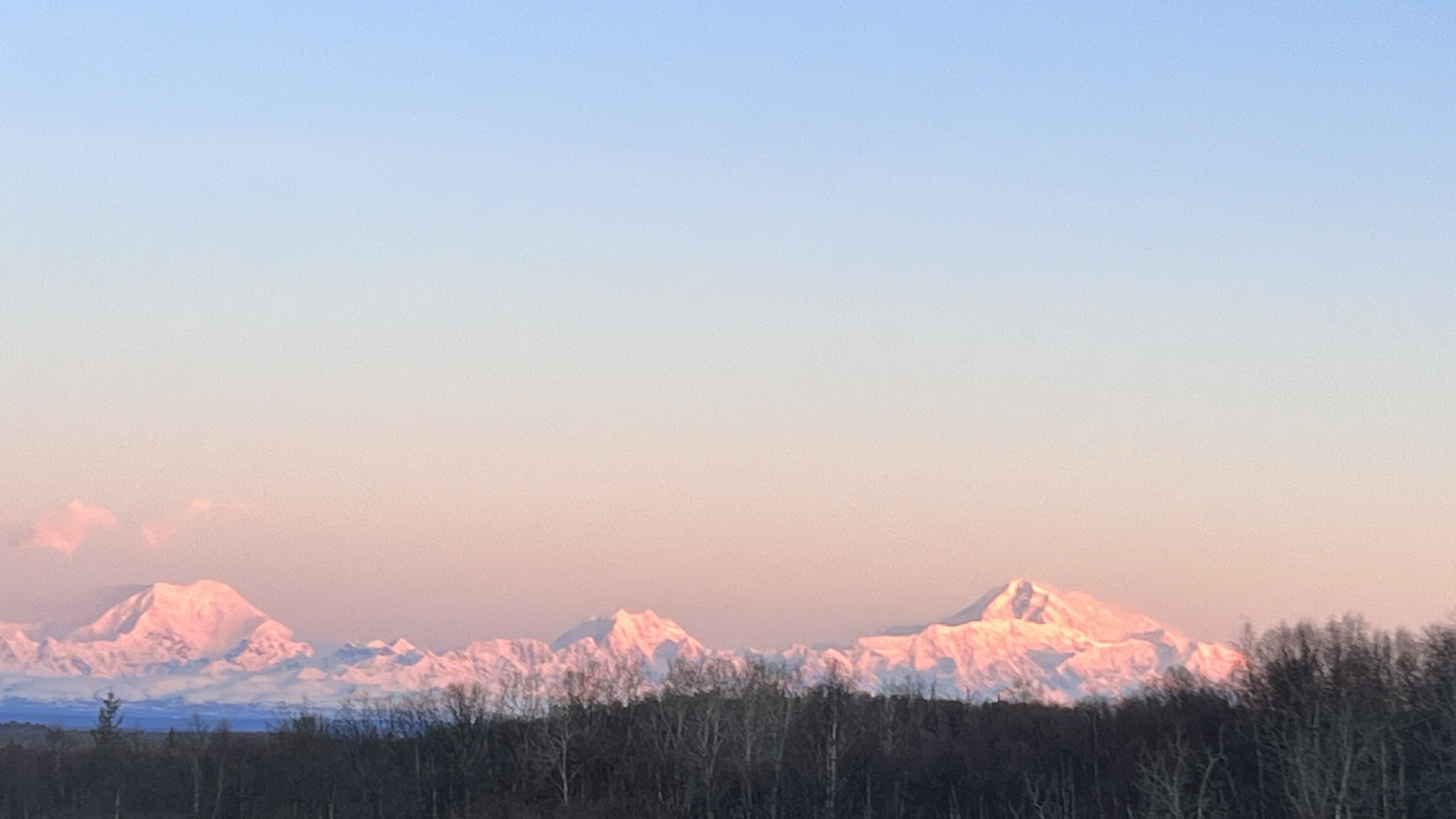 Alaska Range Alpenglow